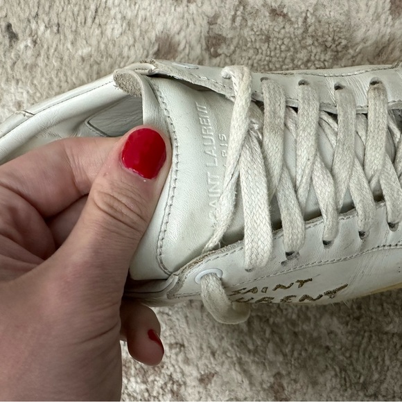 Saint Laurent Women’s Court Classic Sneakers Size 41 - Picture 7 of 7
